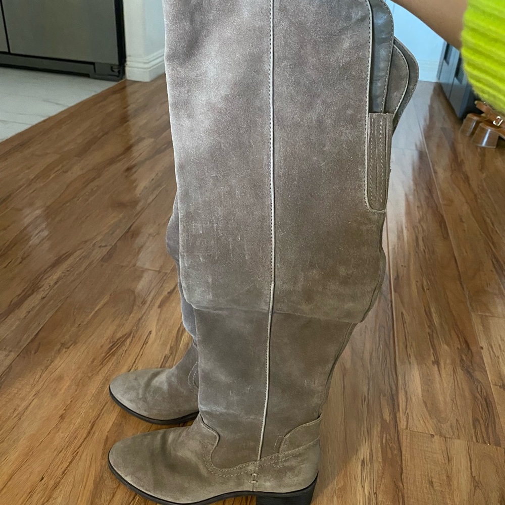“Sale” Dolce Vita Taupe Over the Knee Boots